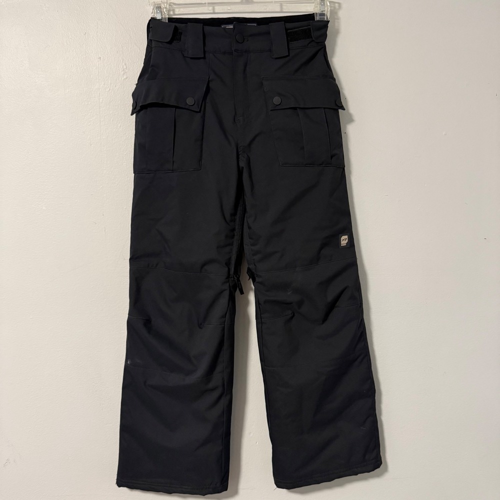 Orage Kids Black Prime 10 Waterproof Insulated‎ Snow Ski Pants Cargo Size 12 L/G